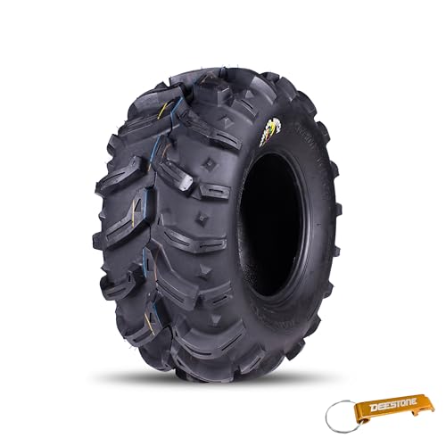 Deestone 27x12.00-12 D932 Swamp Witch Tire – 60F 27x12x12 – 6 Ply T/L – ATV Off-Road Traction Tire/Keychain Package - size: 27x12.00-12