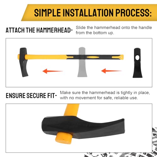 36 in Tire Hammer Bead Breaker Tool, Heavy Duty Duckbill Tire Tool