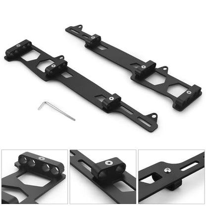 141-638 Linear 2 in 1 Spark Plug Wire Loom Aluminum Alloy Construction with Black Finish For Small Block Chevy