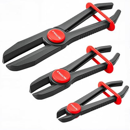 BILITOOLS 3pcs Hose Pinch Off Pliers Set, Straight Clamp Tool for Lines - size: 3-Piece, style: Straight