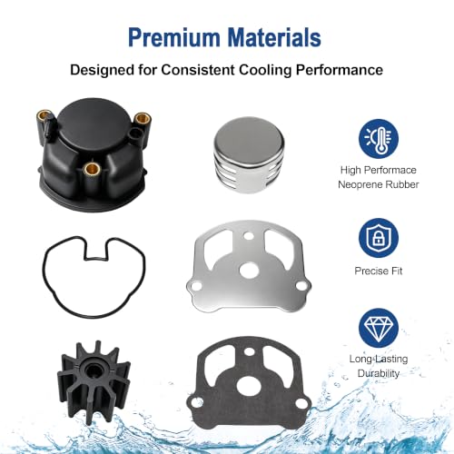 MARKGOO Water Pump Repair Kit 0984461 for OMC Cobra Stern Drive 2.3L-7.5L - color: 984461 fits V6 V8 2.3-7.5L