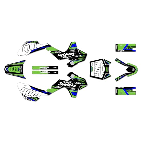 Graphics Kit for SSR SR70, SR110, and SR125 (2021+) Rugged Series Green 16 Mil - On/Off the Road - Dirt Pit Bike Motorcycle Sticker, Dirtbike Racing Decal Motocross Accessories no-Plastics - color: Green, size: 16 Mil - On/Off the Road