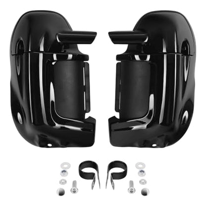 TCT-MOTORPARTS Lower Vented Fairings Glove Box Cap Glove Fit for Harley Road Street Electra Glide Road King Tour Electra Glide Ultra Classic FLHTC1983-2013 - color: Unpainted Black