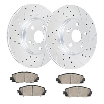 Acinoparts Front Brake Kit for 2009-2019 Toyota Corolla 2009-2014 Matrix - size: HMBK21702
