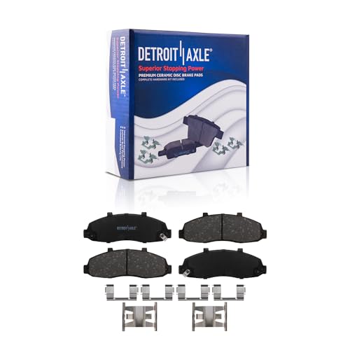 Detroit Axle - 8pc Front Rear Brake Kit for 4WD 5-Lug 1999-2003 Ford F-150 - size: 8PR1700031/kit