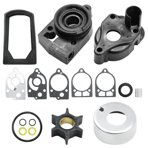 46-77177A3 Water Pump Impeller Repair Kit, Replacement for Mercury Mariner 2-Cycle Outboards 30 35 40 45 50 60 65 70 HP 1977-1997, Replaces 18-3324