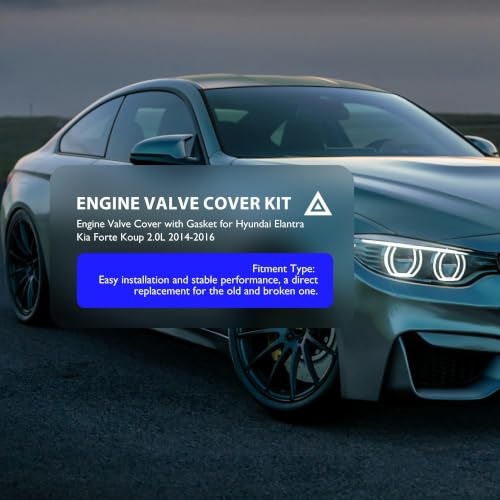 L4 2.0L Engine Valve Cover Compatible with Hyundai Elantra 2014-2016