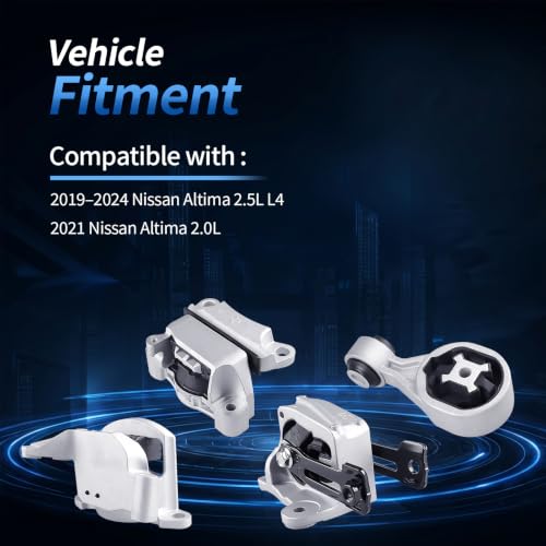 Engine Mount Set Fits 2019-2024 Nissan Altima 2.5L L4 - size: 2019 -2024 Altima 2.5L