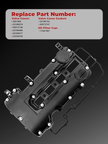Engine Valve Cover L4 1.4L Fits for 2011-2016 Cruze, 2012-2020 Sonic - size: 264-968
