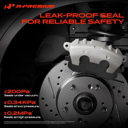 A-Premium Front Left and Right Side Disc Brake Calipers without Bracket - style: Front Driver and Passenger