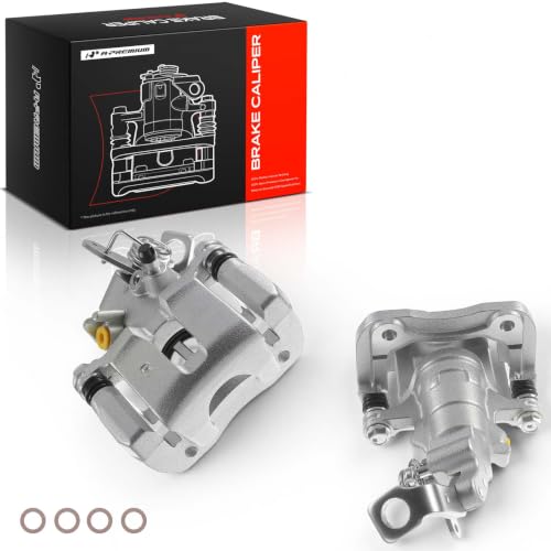 A-Premium Rear Left and Right Side Disc Brake Caliper with Bracket - style: Rear Driver and Passenger Side