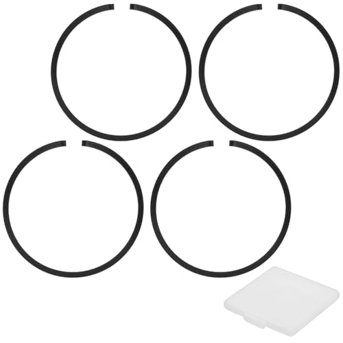 M METERXITY 2-Pack Engine Piston Rings Kit, 38mm x 1.5mm Thick Ductile Iron Piston Ring Set Standard Replacement for Small Engines/Motors/Machinery [Black] - size: 38mm x 1.5mm