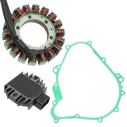 Caltric Stator and Regulator Rectifier with Gasket Compatible With Yamaha Kodiak 400 Yfm400 Yfm-400 2000-2006