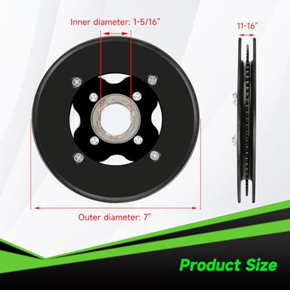 Rear Sprocket Freewheel Chain Plate Guide Assembly Compatible with Razor MX650 MX500 SX500 RSF650 Dirt Bike Electric Rocket Motocross Motorcycle Parts with 25H 132 Link Drive Chain Tensioner