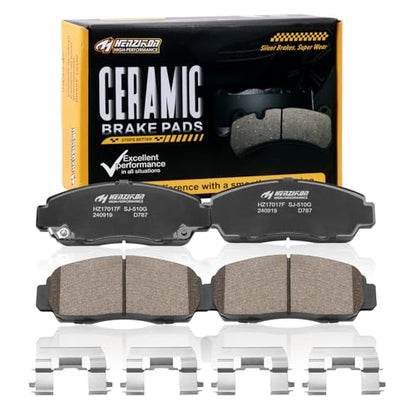 Ceramic Front Brake Pad Set Compatibe with Select Acura:2001-2003 CL;1999-2004 RL;1999-2008 TL;2004-2010 TSX,Compatibe with Select 2003-2009 Acura Accord(D787) - style: HZ787
