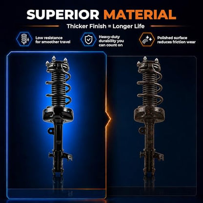 KUIPERAUTO Pair Front Complete Struts 171678 171679 Spring Shock Absorber Compatible with 1997 1998 1999 2000 2001 Toyota Camry - size: 2x Front Struts, style: 97-01 Toyota Camry