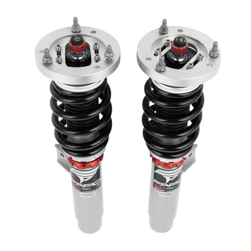 FAPO PF Coilovers for BMW 3 Series E46 1997-2006 Rear Integrated Non-M, 32-way Damping Adjustable Height Adjustment Upgraded Mono-Tube Lowering Suspension Coil Spring Shock Strut Kits