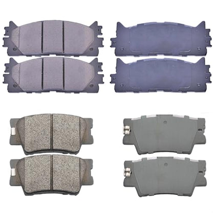 Ceramic Brakes Front Rear pads set for For Toyota Camry Avalon/Lexus ES350 ES300h 2007-2018 - style: D1212+D1293