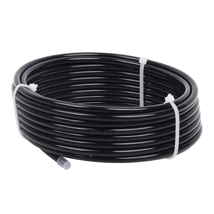 LokoCar 1/4" OD Nylon Airline 25ft DOT SAE J844 Air Brake Fluid Tube Black - size: 1/4" OD 25 Feet