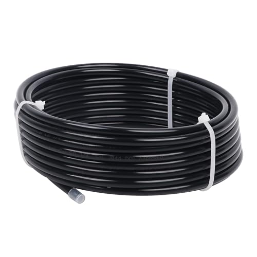LokoCar 1/4" OD Nylon Airline 25ft DOT SAE J844 Air Brake Fluid Tube Black - size: 1/4" OD 25 Feet