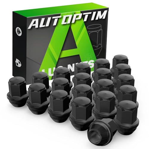 AUTOPTIM M14x1.5 OEM Lug Nuts - 20 Pcs Black for Ford Factory Style Wheel - color: Black, size: M14x1.5, style: 20 Pcs
