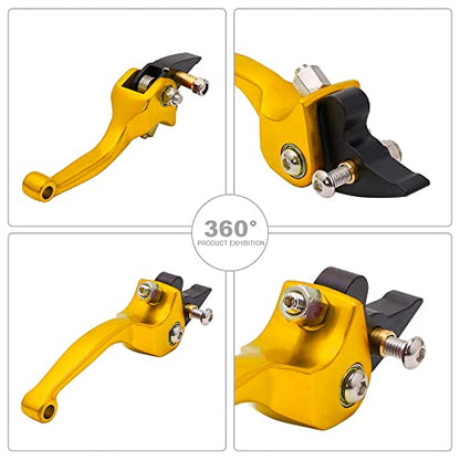 JFG RACING Dirt Bike Brake Clutch Lever 7/8" 22mm for CRF50 KLX SSR TTR 110 - color: Gold