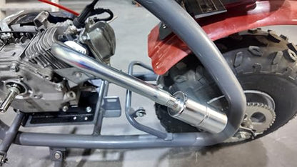 Exhaust Pipe with Female Threaded Muffler For Predator 212 Go Kart Minibike - size: exhaust pipe 2
