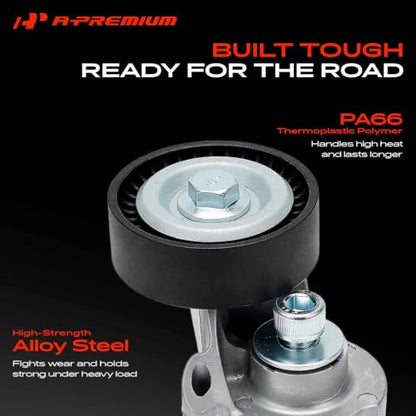 A-Premium A/C Belt Tensioner Assembly w/Pulley Compatible with Volkswagen