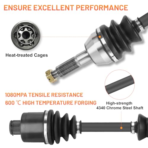 Rear Left & Right CV Axle Shaft for Polaris Sportsman 400 500 600 700 2003 2004 2005,Sportsman 800 EFI MV7 2005,Drive Shalf for 1380240 1380197-1 Pair (NON HL & Touring & X2) - size: 1 pair - rear left & right