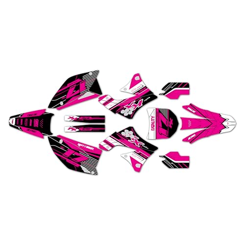 가와사키 KX 450F (2009-2011) Axis 시리즈 핑크 16mm 그래픽 키트 - 더트 바이크 맞춤형 레이싱 그래픽 데칼 스티커 키트, 플라스틱 없음 - color: 핑크, size: 16 Mil - On/Off the Road