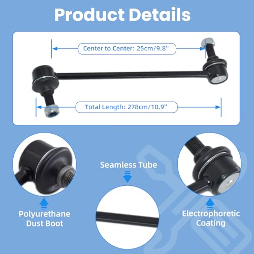 2Pcs K80899 Front Sway Stabilizer Bar End Link Kit Compatible With Ford Mustang Base 2005-2014, Mustang 2005 2006 2007 2008 2009 2010 2011 2012 2013 2014 - size: K80899 X2