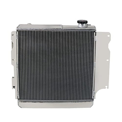 4 Row Radiator For Jeep Wrangler TJ YJ 2.4 2.5 4.0 4.2L 1987-2006 - size: 4 Row Radiator+CNC 1.3Bar Cap