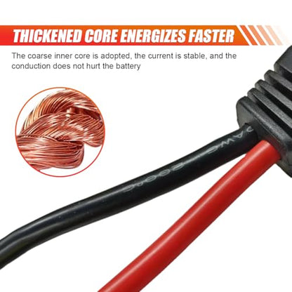 LAINLOY 1PC EC5 Car Jumper Starter Cable with Battery Clamps, 10 AWG Wire - size: 1PC