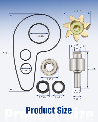 Water Pump Fit for Honda ATV Fourtrax 4T TRX500FA, Foreman Rubicon TRX500FA TRX500FPA TRX500FGA 2001-2014 Replace 19200-HN2-010
