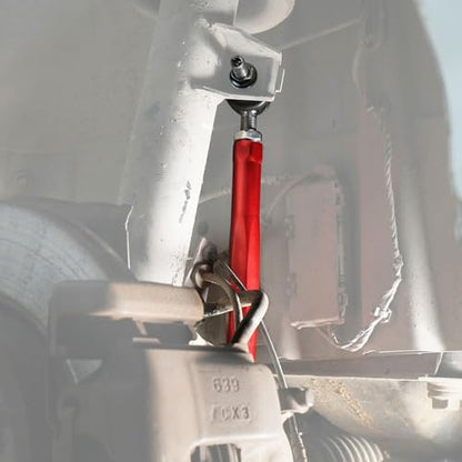 Bevinsee Adjustable Front Sway Bar End Link Kit Compatible with E46 Z4 E85 - color: Red