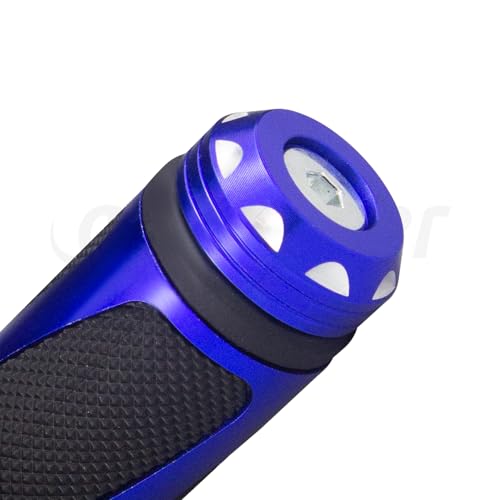 Universal Motorcycle Handlebar Grips Fits for Motorcycles with 7/8" Left Grip and 1" Right - color: Blue