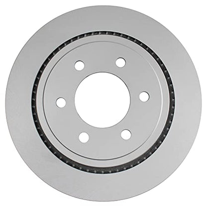 TRQ Front and Rear Brake Rotors Set Premium G-Coated - style: BRA15443