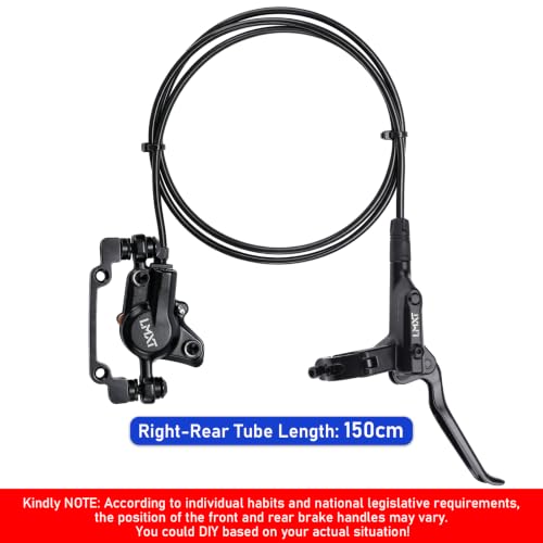 TOBWOLF Right Rear Hydraulic Disc Brake Kit with 160MM Rotor - color: 150cm Right Rear Hydraulic Brakes - Dual Piston