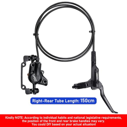 TOBWOLF Right Rear Hydraulic Disc Brake Kit with 160MM Rotor - color: 150cm Right Rear Hydraulic Brakes - Dual Piston
