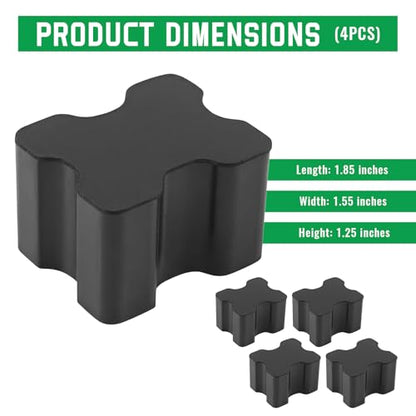 4 PCS Rubber Coil Spring Spacer, Car Lift Blocks for Enhancing 1" to 1.5" Coil Spring, Heavy Duty Rubber Automotive Front Coils Springs Booster Kit, Car Accessories