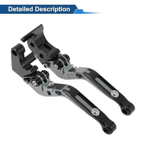 YZF-R7 Brake Clutch Levers for Yamaha 21-25 6 Position - color: Titanium Handle Black End