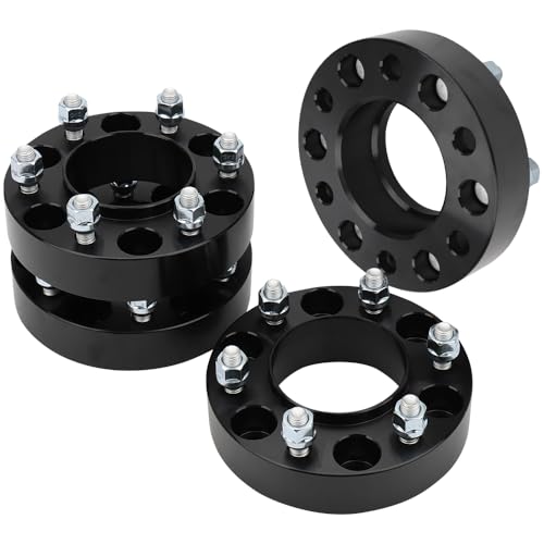 IRONTEK 6x5.5in Wheel Spacers 1.5" Fit 2019-2023 for Ford Ranger 2021-2023 for Ford Bronco, Forged Thread Pitch M12x1.5 Hub Bore 93.1mm 6x139.7mm to 6x139.7mm 4PCS - color: 6x139.7-4PCS
