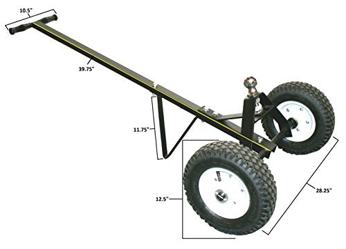 MaxxHaul Trailer Dolly - 600 lb Capacity - Boat Utility Jet Ski Trailer Mover - 12-Inch Pneumatic Tires - Alloy Steel (70225) - style: 600lb dolly