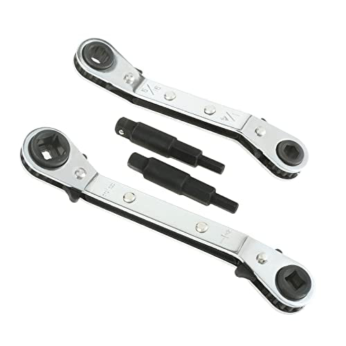 gohantee Hvac Service Wrench Tools Air Conditioner Valve Ratchet Wrench