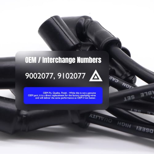 924-2077 Ignition Spark Plug Wires Compatible with Chrysler Aspen - style: 924-2077