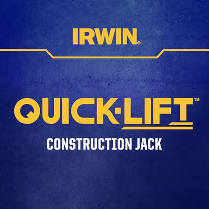 IRWIN Quick-Lift Construction Jack, Hand Lifting Jack Tool, Multifunctional, Lift up to 10" and Capacity 330 lbs (IRHT83100) - size: Single