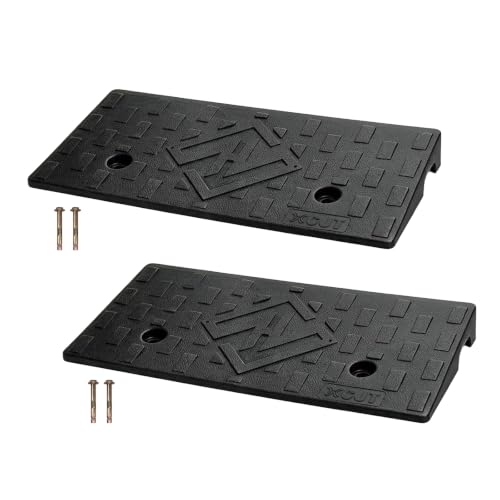 Curb Ramps for Driveway 2.8 Inch Rise 2 Pack - size: 2.8''Height