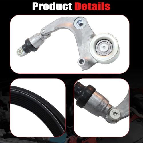 AUCERAMIC Drive Belt Tensioner Assembly Kit Fit 2007-2011 for Honda Civic