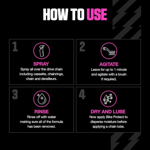 Muc-Off Drivetrain Cleaner & Degreaser Spray - size: 17 Fl Oz (Pack of 1)