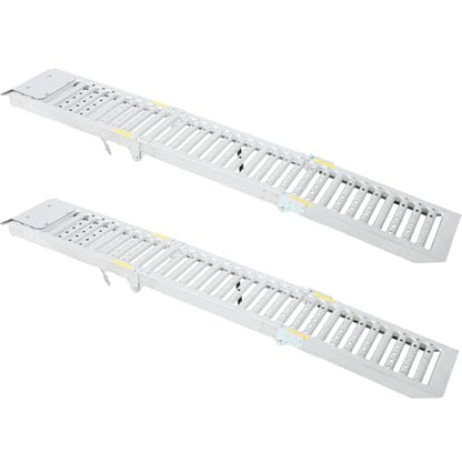 2 Sets Foldable Ferruginous Car Ramp - Portable Lightweight Ramps for Vehicles